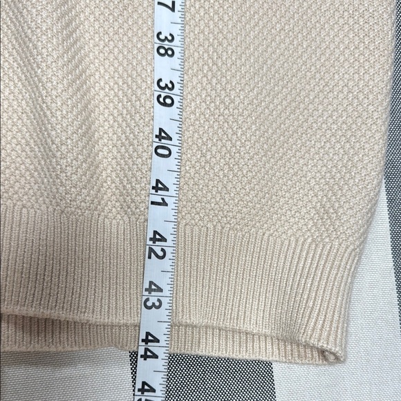 Merokeety Womens Beige Knit Sweater Dress Henley Button Belted Midi Small - Picture 10 of 10